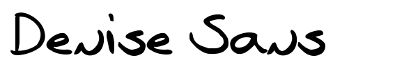 Denise Sans font preview